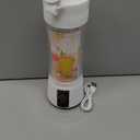 B Well Portable Rechargeable Personal Blender, White, Touch Control, USB Charging 13 Oz