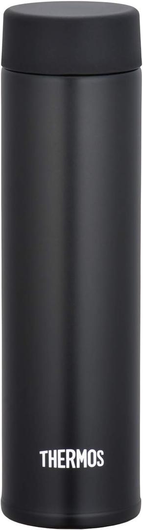 Thermos Water Bottle, Vacuum Insulated Pocket Mug, 6.1 fl oz (180 ml), Black JOJ-180 BK