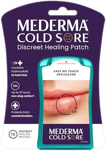 Pack Of 6 Mederma Fever Blister Discreet Healing Patch - A Patch That Protects and Conceals Cold Sores - 15 Count