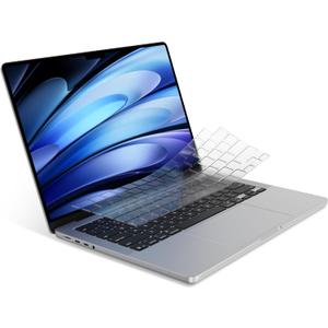 Soonjet Ultra Thin Keyboard Cover for 2025-2021 M5/M4/M3/M2/M1 Pro/Max MacBook Pro 14/16, M5-M2 MacBook Air 13/15, MacBook Neo, Premium TPU Keyboard Protector - Clear