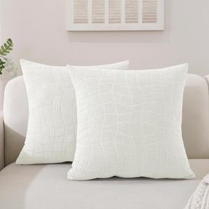 SYSLOON Outdoor Pillow Covers 20x20 Inch Set of 2,Waterproof Pillow Covers for Summer Patio Tent Balcony Couch Sofa Pillow Covers Home Decor,Pink