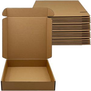 10 x 10 x 2 inch Shipping Boxes Set of 20 Brown Corrugated Cardboard Box Mailer Boxes for Packaging Small Business ShippingMailing Boxes Bulk for Birthday Wedding Party Book Literature Gift Giving