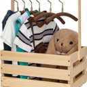 3 Pieces Wooden Baby Shower Crates ,Natural Pine wood Baby Gift Crates,Storage Crates For Organizer.(3)