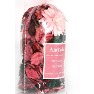 Summer Potpourri Bags, Pink Potpourri Bowl Filler,Rose Scented Dried Flowers, Home Fragrance Sachet Petal(Blush Rose)