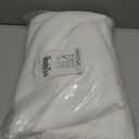 NICETOWN White Linen Sheer Curtains and Drapes 84 inches Long, Rod Pocket & Back Tab semitransparent with Light Through Vertical Window Treatments for Sliding Glass Door & Living Room, 52"W, Set of 2