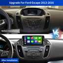Car Stereo Radio Upgrade for Ford Escape 2013 2014 2015 2016, 9" IPS Touchscreen Android 13 Car Radio with Wireless CarPlay Android Auto GPS Navigation WiFi Bluetooth SWC DSP Backup Camera Mic