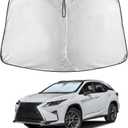 EcoNour Windshield Sunshade Compatible for Lexus RX 350 450h 2023-2024 2025 2026, Sun Visor for Front Windshield & Window Sun Shade Cover, UV Heat Blocker & Protector, Car Accessories