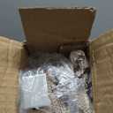 No Drill Cordless Bamboo Roman Shades, Light Filtering Woven Natural Bamboo Window Covering, Easy Install Roman Style Shade, for Window Size 25" W  64" H - Off White