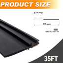RV Slide Out Seal Wiper Black Rubber 1/2 x 2.75 inch x 35' Replacement Weather Stripping for RV Camper Slideout System # 018-341