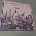 ETSPIL Beginner Embroidery Kit for Adults & Teens  33 Stitches, Stamped Plant & Wreath Patterns, Hoop, Threads & Tools, Video & Manual Instructions, Easy & Fun DIY Gift for Craft Lovers