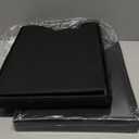 File Organizer Box - File Boxes for Hanging Files with Lid Set of 3 Decorative Hanging Folders Organizer with One-Piece Plastic Frame Slides (Black, 13.2 * 10.1 * 10.1in(2Pack))