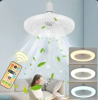 Ceiling Fans with Lights and Remote Low Profile Fan Light Ceiling Fixture Modern Fandelier 6 Speed, Quiet Operation, Dimmable, Adjustable Color Temperature 15.7"