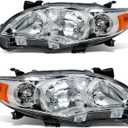 Munirater Headlights Left and Right Side Replacement for Corolla 2009-2010