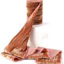 Terracotta Velvet Ribbon 3 inch x 9 ft, Silk Polyester Blend, Perfect for Special Occasions, Terracotta Color, Marble Pattern, Bohemian Style