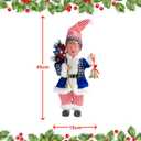 Father Santa Donald Christmas Figurine 45cm (Blue)  Funny Holiday Character Ornament  Novelty Christmas Decoration for Home, Party & Garden