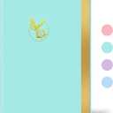 3 x Billtigif Journal for Women, 256 Pages Cute Notebook Lined Journal, Leather Journals for Writing, Suitable for Work, Home and School, 5.7" x 8.3" - Green