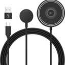 2 in 1 Magnetic Charger Samsung Wireless Charger Fast Charging Pad Magnetic Phone Charger for Android Samsung Galaxy S25 Ultra/S24/ S23/S22 Samsung Watch Chargers for Galaxy Watch 8/8 Classic/7/6