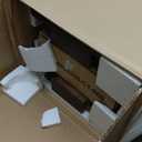 Plank+Beam Modern Rounded Rectangular Side Table with Shelf, Solid Wood End Table for Living Room, 25in, Walnut