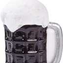 3 x Funny Hanging Christmas Ornaments 2025 - Cheers Beer Glass Blown Cute Tree Decorations, 3D Premium Decorative Holiday Decor for Xmas Home Outdoor Window Centerpiece