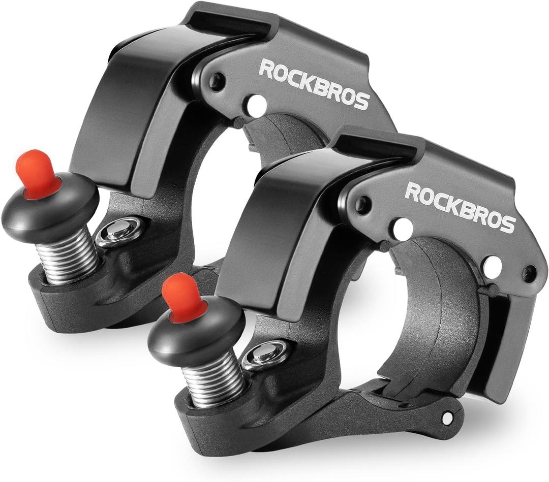 ROCKBROS Bike Bells Hidden MTB Bells Bicycle Bells for 22.2mm Handlebars, More Than 100dB, Clear & Long Sound Ringer, Mountain Bike, Scooter, Youth Bike (Black(2 Pack))
