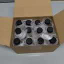 2oz Small Clear Glass Bottles with Lids, 2 Stainless Steel Funnel, 12 Labels,1 Brush - 60ml Reusable Boston Bottle for Juice, Ginger Shot, Wellness, Oils, Whiskey, Liquids - Leakproof Travel Bottle