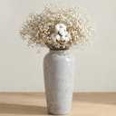 Ceramic Vase Home Decor, Vintage Vase, Wide Mouth Farmhouse vase (19”h-Vintage Grey)