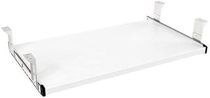 FRMSAET Furniture Accessories Office Product Suits Hardware 20/24/30 inches Keyboard Drawer Tray Wood Holder Under Desk Adjustable Height Platform(24 inches,White)