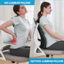 Lumbar Support Pillow for Office Chair, Office Home Essentials,Gifts for Mom,Dad, Back Support Pillow for Car, Chair Cushions,Back Pain Relief Improve Posture,Mesh Cover Double Adjustable Straps