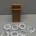 Pack of 10 Recessed Lighting Frame GU5.3 MR16 Fitting Frost White Ceiling Downlight Fitting 60mm(2.36in) Cutout(Frost White)
