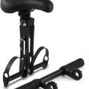 Lnrueg Kids Bike Seat for Adult Bike, Kid Bike Seat with Handlebar and Foot Pedals, Front Mounted Child Bike Seat for Mountain Bikes, Parent-Child Cycling Seat Kit for Children 2-6 Years