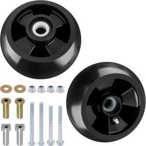CheeMuii 2 Pack AM125172 Mower Deck Gauge Wheels Kit Lawn Mower Deck Wheels Replace for AM125172 AM124706 210-300 Compatible with John Deere 48", 54", 60", 62“, 72" Deck