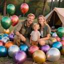 KAWKALSH Metallic Colorful Balloon 12 Inch, 110pcs Latex Party Balloons Helium Bright Color for Birthday Baby Shower Wedding Party Supplies Arch Garland Decoration (B03-metallic Mult)