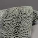 Turquoize Chenille Bath Rug - Non Slip, Shaggy, Extra Soft & Absorbent, 24"x 36", Sage