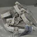 HGYZE Kid Hangers for Closet 50pcs, Grey Infant Clothes Hanger 11-14" Adjustable Plastic Baby Coat Perchas with Bear Hook, Non-Slip Children Outfit Hangars for Girl Boy Toddler Newborn Teen Clothing