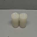 TECHLONG Flameless Candles Battery Operated with Remote Timer, 3D Moving Flame Flickering, Last 400+ Hours, 2" x 4" Ivory Real Wax Electric LED Candle for Christmas Home Wedding Decor, 2 Pack