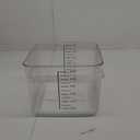 Rubbermaid Commercial Products Space Saving Square Food Storage Container 12 Quart Clear for Kitchen/Sous Vide/Meal Prep