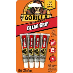 Gorilla Glue Gorilla Clear Grip Tubes 4/Pkg.20oz