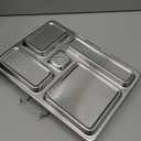 PlanetBox ROVER Classic Stainless Steel Bento Lunch Box with 5 Compartments (P5000N)