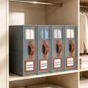 GhvyenntteS Bed Sheet Organizers and Storage, 4 Pack Closet Organizer