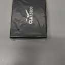 Classico Slim Wallet with Airtag Holder - RFID Blocking, Minimalist Metal Wallet for Men (Black)