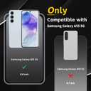 Case for Samsung Galaxy A55,Translucent Matte Hard PC Back & Soft TPU Bumper Protective Phone Cover with Dropproof,Anti-Fingerprint,Slim Frosted Case,Matte Black