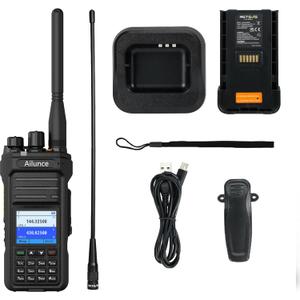Retevis Ailunce HA1UV Handheld Ham Radio, IP67 Waterproof, Dual Band Radio with Whip Antenna, NOAA, 2800mAh USB-C Charge, Chirp, Sub-PTT, Long Range Walkie Talkie for Outdoor, Emergency, Survival