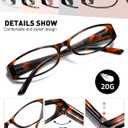 Reading Glasses Blue Light Blocking, 5-Pack Reading Glasses for Women with Comfort Spring Hinges, Anti UV/Glare Readers 1.75