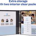 Avery Standard 3 Ring Binder, 1" Round Rings, 175-Sheet Capacity, 1.4 Inch Wide Spine, 1 Blue Binder, Ideal for Lightweight Organization and Occasional Referencing (03300)