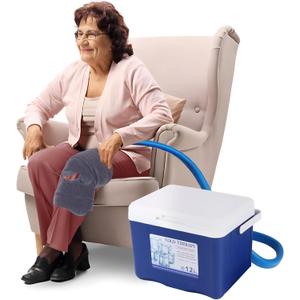 Cold Therapy Machine, Ice Therapy System for Shoulder and Knee After Surgery Recovery, Cryotherapy Freeze Kit for Knee Replacement, Large Capacity Ice Machine with Quiet Pump