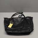 KKXIU Large Tote Bag for Women with Zipper Work Leather Travel Purse and Handbags (Black02)