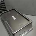 High Sided,XL Stainless Steel Cat Litter Box with Metal Lid,10.24 inch Tall