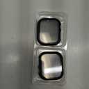 2 Pack Privacy Case for Apple Watch Screen Protector, Anti-Spy Tempered Glass Film Apple Watch Cover Hard PC Case Bumper for iWatch Series 11 Series 10 - Black/Black 42mm