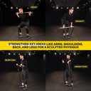 Tribe Lifting Resistance Bands for Working Out Men and Women - Set of 5 Pull Up Bands for Strength Training, Exercise Bands with Handles, Door Anchor and Bar Options for Home Gym