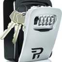 Lock Box for Keys with Code - Wall Mount Spare Key Lockbox Outdoor - Combination Lock Box Hiders to Hide a Key Outside